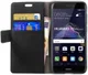 Huawei P8 Lite (2017) Portemonnee Hoesje Zwart afbeelding 1