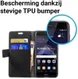 Huawei P8 Lite (2017) Portemonnee Hoesje Zwart afbeelding 5