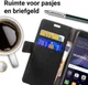 Huawei P8 Lite (2017) Portemonnee Hoesje Zwart afbeelding 2