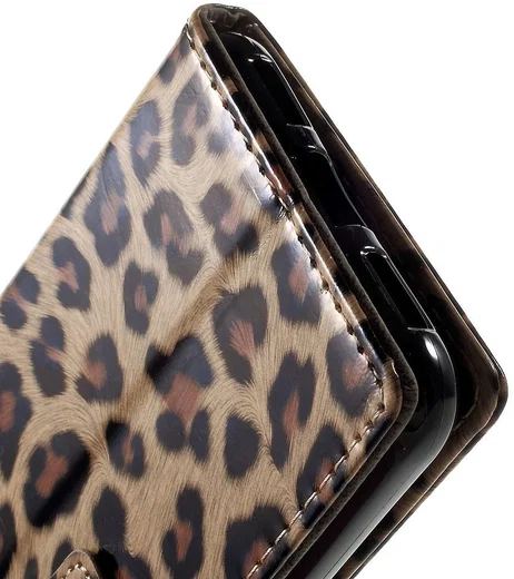 Huawei P8 Lite (2017) Wallet Case met Print Leopard afbeelding 10