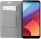 LG G6 Linnen Portemonnee Hoesje Grijs afbeelding 2