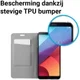 LG G6 Linnen Portemonnee Hoesje Grijs afbeelding 4