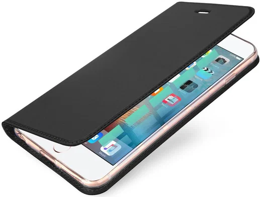 Dux Ducis Apple iPhone 6(S) Bookcase Hoesje Donker Grijs afbeelding 1