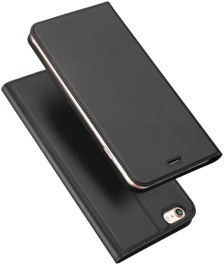 Dux Ducis Apple iPhone 6(S) Bookcase Hoesje Donker Grijs afbeelding 5