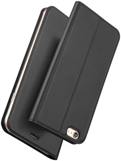 Dux Ducis Apple iPhone 6(S) Bookcase Hoesje Donker Grijs afbeelding 6