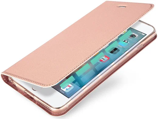 Dux Ducis Apple iPhone 6(S) Bookcase Hoesje Roze Goud afbeelding 1