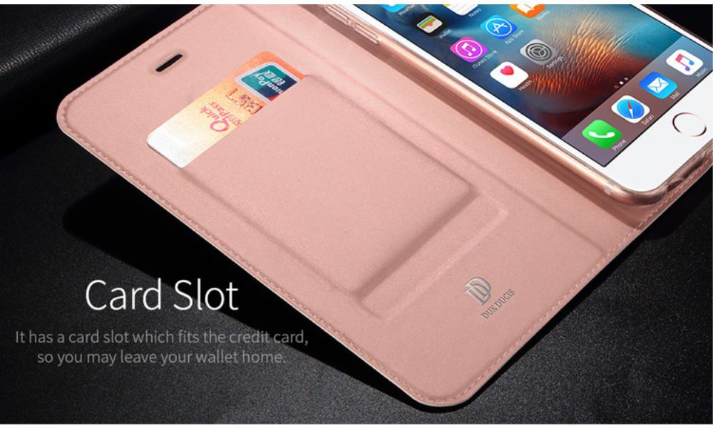 Dux Ducis Apple iPhone 6(S) Bookcase Hoesje Roze Goud afbeelding 10