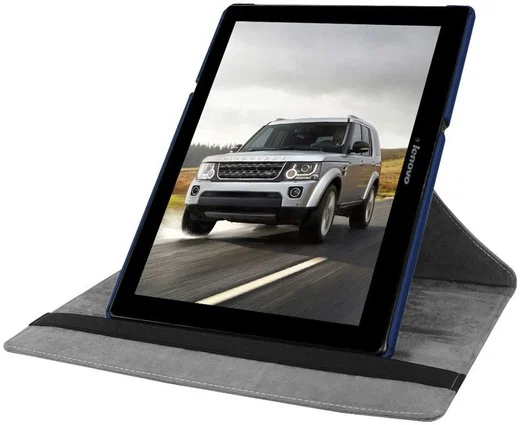 Lenovo Tab 2 A10-70 Rotary Stand Case Donker Blauw afbeelding 5