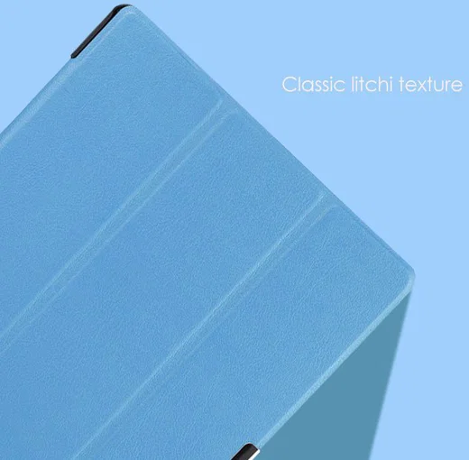 Lenovo Tab 2 A10-70 Tri-Fold Flip Cover Blauw afbeelding 8
