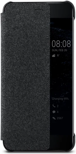 Origineel Huawei P10 Hoesje View Cover Dark Grey afbeelding 2