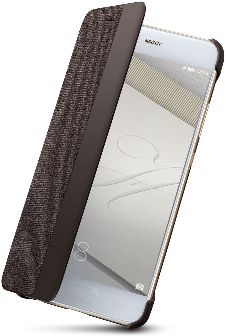 Origineel Huawei P10 Hoesje View Cover Bruin afbeelding 1