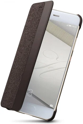Origineel Huawei  P10 Plus Hoesje View Cover Bruin afbeelding 2