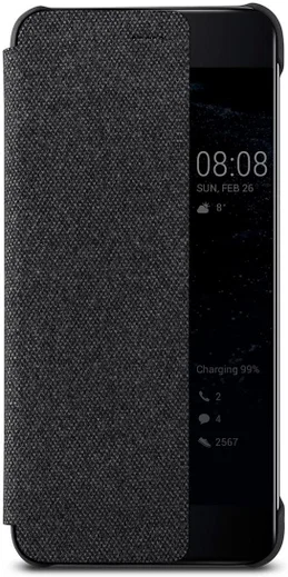 Origineel Huawei  P10 Plus Hoesje View Cover Donker Grijs afbeelding 1