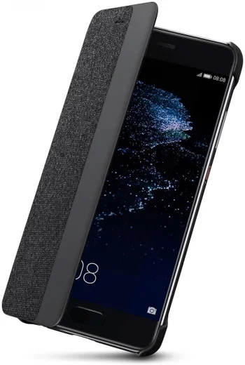 Origineel Huawei  P10 Plus Hoesje View Cover Donker Grijs afbeelding 2