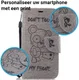 Samsung Galaxy A5 (2017) Portemonnee Hoesje Dont Touch Beer Grijs afbeelding 2