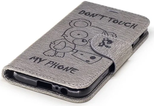 Samsung Galaxy A5 (2017) Portemonnee Hoesje Dont Touch Beer Grijs afbeelding 8