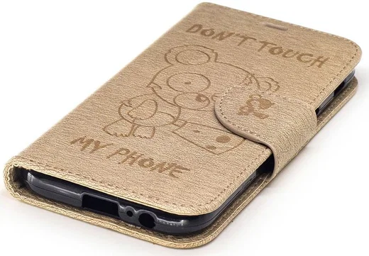 Samsung Galaxy A5 (2017) Portemonnee Hoesje Dont Touch Beer Bruin afbeelding 8