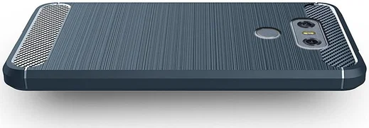 LG G6 Geborsteld TPU Hoesje Blauw afbeelding 2
