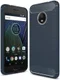 Motorola Moto G5 Geborsteld TPU Hoesje Blauw afbeelding 1