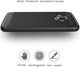 Motorola Moto G5 Plus Geborsteld TPU Hoesje Zwart afbeelding 4