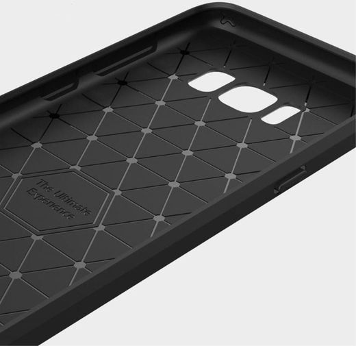 Samsung Galaxy S8 Geborsteld TPU Hoesje Zwart afbeelding 9