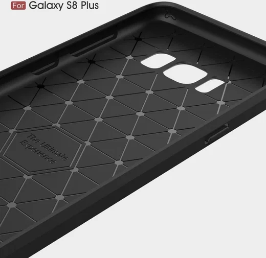 Samsung Galaxy S8 Plus Geborsteld TPU Hoesje Blauw afbeelding 10