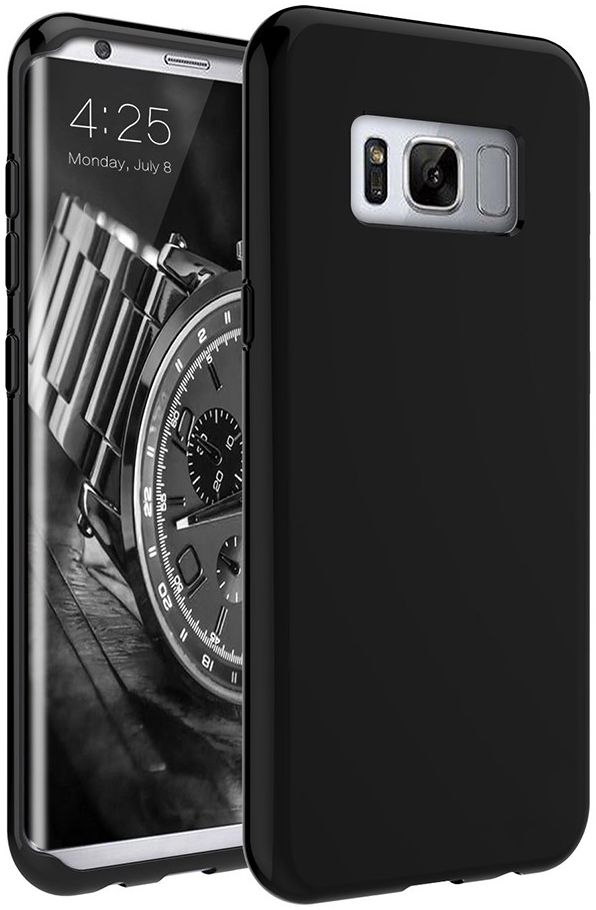 Samsung Galaxy S8 TPU Hoesje Zwart afbeelding 2