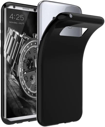 Samsung Galaxy S8 TPU Hoesje Zwart afbeelding 1