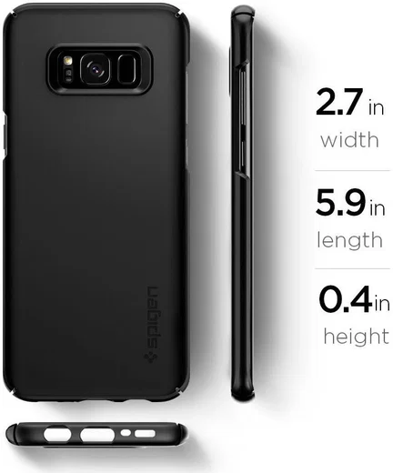 Spigen Thin Fit Case Samsung Galaxy S8 Zwart afbeelding 6