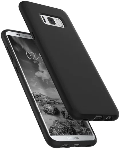 Spigen Liquid Crystal Samsung Galaxy S8 - Mat Zwart afbeelding 2