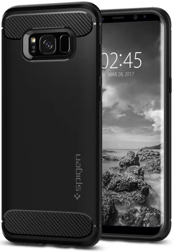 Spigen Rugged Armor Samsung Galaxy S8 Zwart afbeelding 1