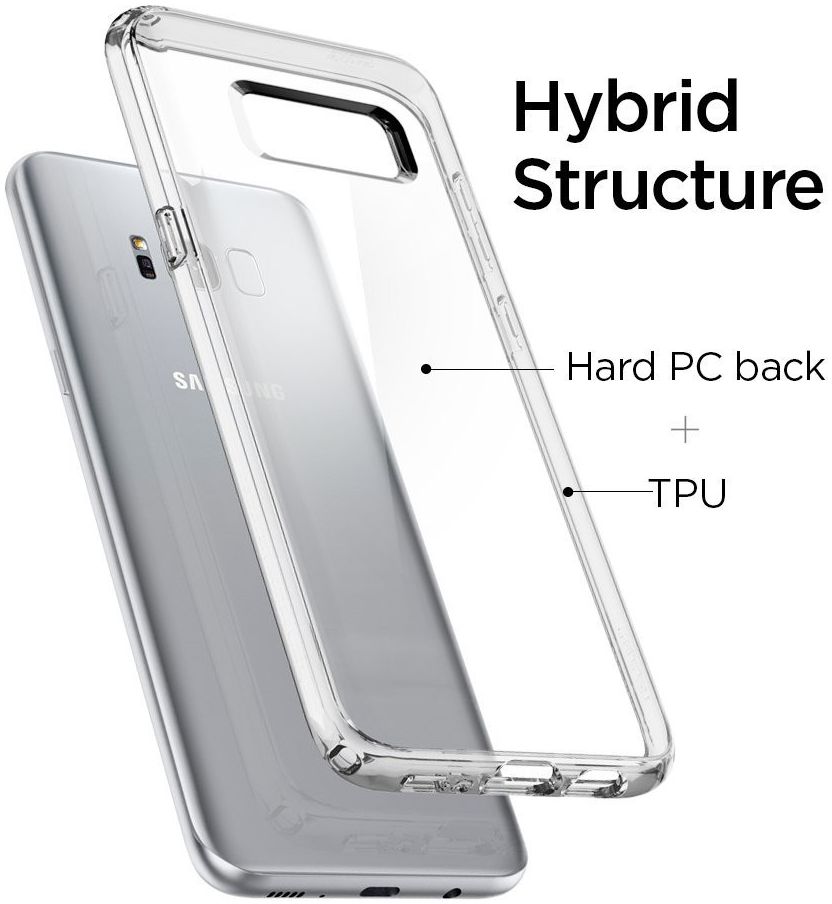 Spigen Ultra Hybrid Samsung Galaxy S8 Crystal Clear afbeelding 3