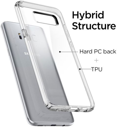 Spigen Ultra Hybrid Samsung Galaxy S8 Crystal Clear afbeelding 3