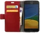 Motorola Moto G5 Hoesje BookCase Met Stand Rood afbeelding 1