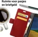 Motorola Moto G5 Hoesje BookCase Met Stand Rood afbeelding 2