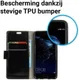 Huawei P10 Portemonnee Hoesje Zwart afbeelding 3