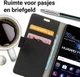 Huawei P10 Stijlvol Portemonnee Hoesje Zwart afbeelding 2