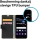 Huawei P10 Stijlvol Portemonnee Hoesje Zwart afbeelding 3