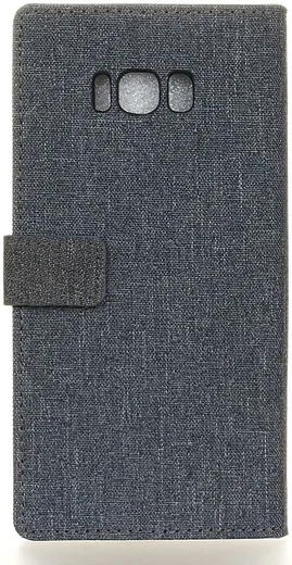 Samsung Galaxy S8 Plus Linnen Portemonnee Hoesje Donker Blauw afbeelding 7