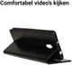 Lenovo P2 Portemonnee Hoesje met Standaard Zwart afbeelding 3