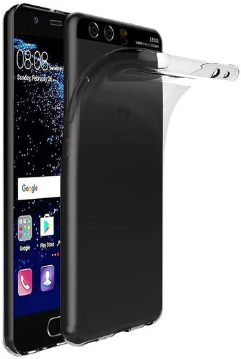 Huawei P10 Plus Hoesje Dun TPU Transparant afbeelding 1