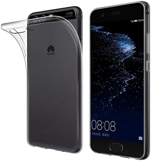 Huawei P10 Lite Hoesje Dun TPU Transparant afbeelding 1