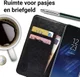 Rosso Samsung Galaxy S8 Plus Hoesje Premium Book Cover Zwart afbeelding 4