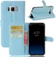 Samsung Galaxy S8 hoesje met kaarthouder Blauw afbeelding 3