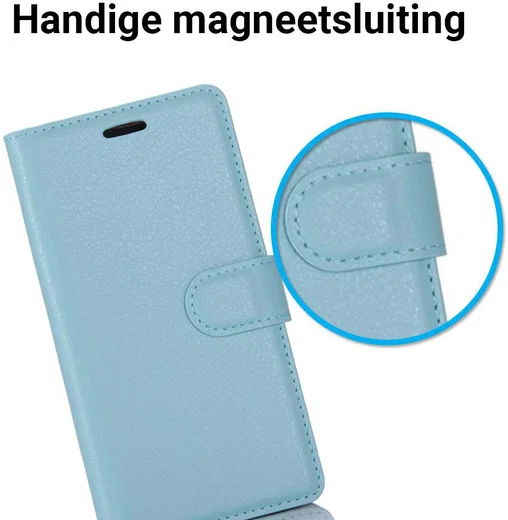 Samsung Galaxy S8 hoesje met kaarthouder Blauw afbeelding 6