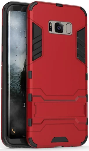 Hybride Samsung Galaxy S8 Hoesje Rood afbeelding 1