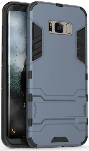 Hybride Samsung Galaxy S8 Hoesje Donker Blauw afbeelding 1