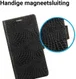 Samsung Galaxy S8 Krokodil Flipcase Zwart afbeelding 5