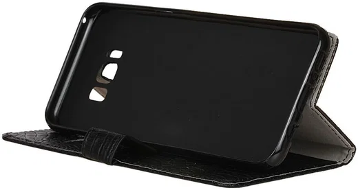 Samsung Galaxy S8 Krokodil Flipcase Zwart afbeelding 7