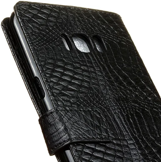 Samsung Galaxy S8 Krokodil Flipcase Zwart afbeelding 9